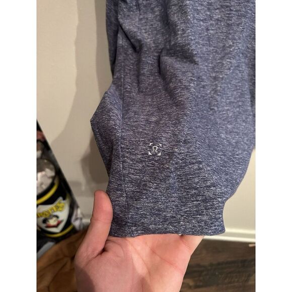 Lululemon Surge Warm 1/2 Zip Mens XL Blue - Picture 4 of 7